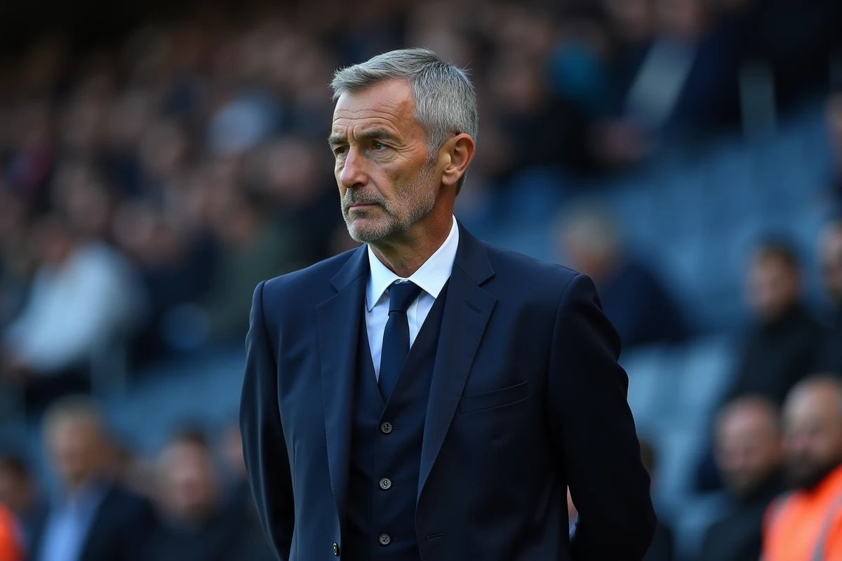 Entraineur Inter Milan en tenue élégante lors d